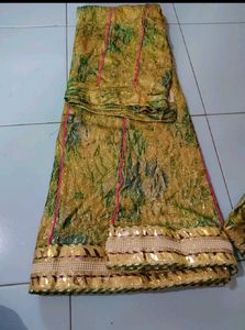 Semi-Stuched Lehnga With Unstitched Blouse