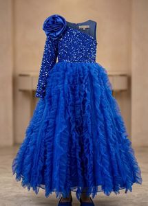 Stunning Blue Sequin Gown