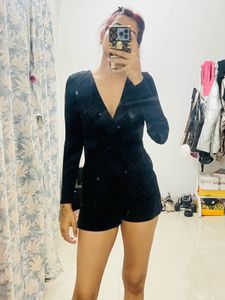 Chic Black Romper