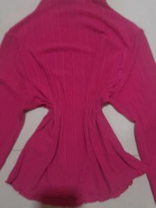 H&amp;M Pink Barbiecore Y2k Mesh Top