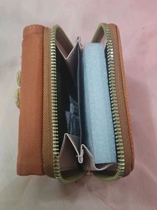 Orange flower wallet