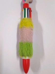Cute Fluffy Unicorn Pen 6 in 1 Fur cloth latest
