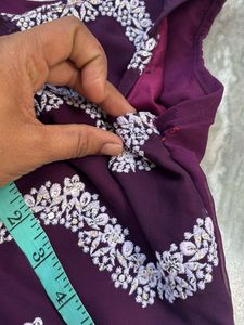 Elegant Purple Embroidered Kurta Set