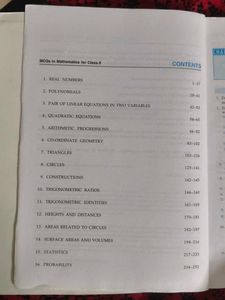 R.D. Sharma MCQs in Mathematics for Class X