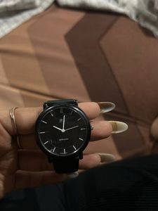 Classic Black Q&amp;Q Quartz Watch
