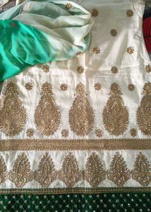 Embroidered kurta with dupatta