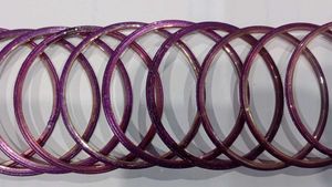Sparkling Purple Bangle Set
