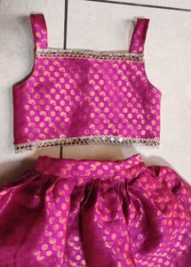 Festive Pink Lehenga Choli Set