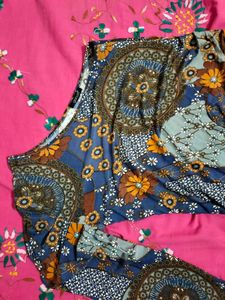 One-Shoulder Print Mini Dress