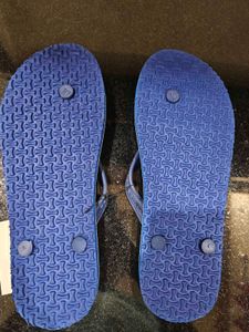 FRISBEE blue flip flops