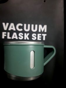 Olive Green Vaccume Flask 3pc Set