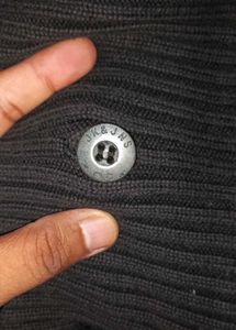 Jack &amp;Jones Women Black Cardigan Sweater
