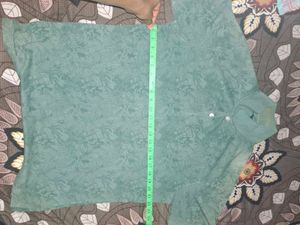 Men's Green Patterned Polo Shirt