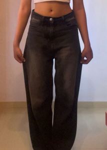 Baggy Black Wash Denim Jeans