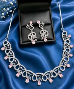 AD American Diamond Necklace Set