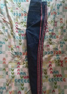 Striped Side Denim Jeans