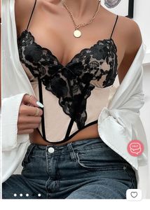 lace net corset
