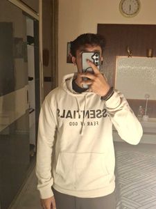 Essentials Fear of God White Hoodie