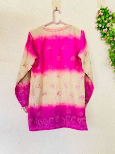Beautiful Pink Ombre Kurta