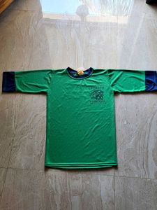 Green Long Sleeve T-Shirt with Lion Logo