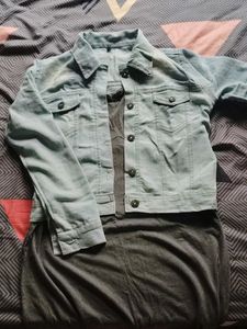 Gray Dress Adjustable Strap With Jacket Not Used
