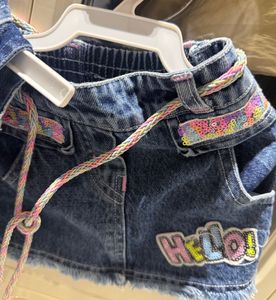Denim Vest &amp; Skirt Set