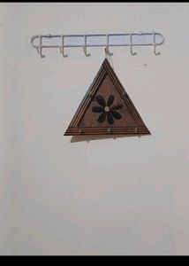Unique Wooden Triangle Key Holder