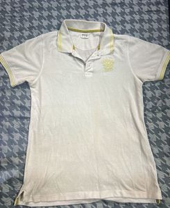 Men's White Polo T-Shirt