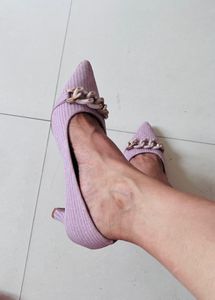 Pink Shimmer Pumps