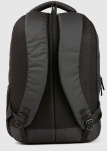 Stylish Grey Backpack with Geometric Design