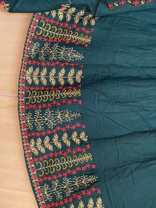 Designer Bottel Green Lehanga For Mehendi Function