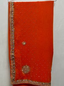 ❗️ Price Drop ❗️Heavy Handwork Stones Saree