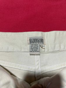 Georgiou Studio Women Cream Bootcut Jeans