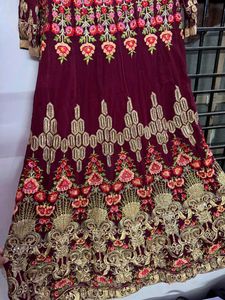 Embroidered Long gown