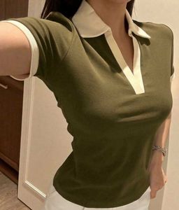 Olive Green Collared T-Shirt