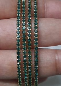Dark Green Stones Bangles Set of 4