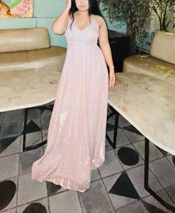 Sparkly Pink Maxi Dress