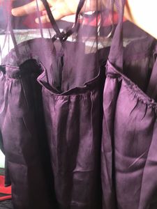 Purple Ruffle Blouse