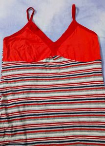 Comfortable Striped Nightgown