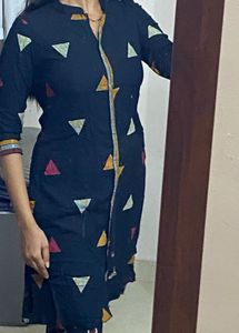 Black Printed Kurta - MAX