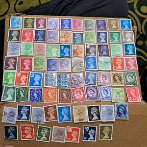 76 Queen Elizabeth II Postage Stamps