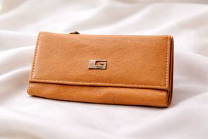 Coral Leather Wallet