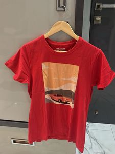 Here & Now Red Graphic Print T-shirt