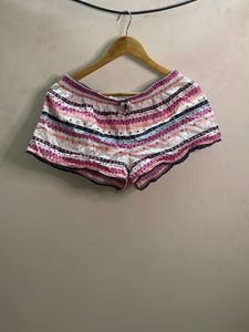 Cozy Striped Pajama Shorts