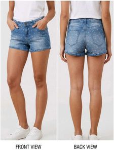 Cotton On Polka Dot Denim Shorts