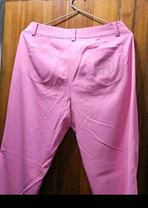 Women's Pink Wide-Leg Pants