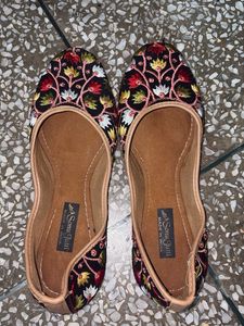 Embroidered Punjabi Juttis - Flats