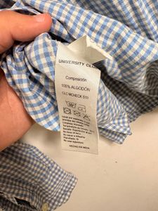 Men's Blue Checkered Casual Shirt