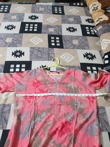 Floral Print Kurta lenght 43 with pocket