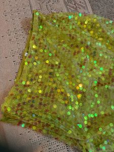 houseofrey Green Sequin skirt